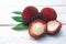 Pulasan fruit (Nephelium mutabile Blume)