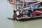 Pulau Ketam Fishing Boat Coming Back , Fisherman Busy To Clean Thier Fishnet