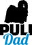 Puli dad silhouette