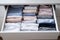 pull-out shelf in the chest,things are arranged in organized,neat way to avoid unnecessary purchases