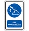 Pull Parking Brake Symbol Sign, Vector Illustration, Isolate On White Background Label. EPS10