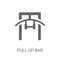 Pull up bar icon. Trendy Pull up bar logo concept on white background from Gym and Fitness collection