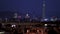 Pulling focus of Taipei city with bokeh circles of night , Taiwann