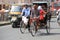 Pulling a Rickshaw in heat