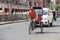 Pulling a Rickshaw in heat