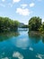 The Pullinque lagoon, in the Chilean Patagonia, Los Rios region. Chile