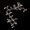 Pullulan molecule, 3D illustration