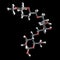 Pullulan molecule, 3D illustration