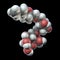 Pullulan molecule, 3D illustration
