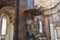 Pulpit inside of Sant`Ambrogio e Carlo al Corso Church, Rome, Italy