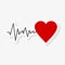 Pulse Life cardiogram heart sticker