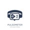 Pulsometer icon. Trendy flat vector Pulsometer icon on white background from Gym and fitness collection