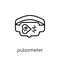Pulsometer icon. Trendy modern flat linear vector Pulsometer icon on white background from thin line Gym and fitness collection