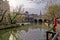 Pulteney Bridge and Colonnade on river Avon in Bath, Somerset, England