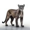 Puma isolated on a white background