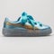 Puma Platform Glitter Princess SW metallic blue and gold sneaker