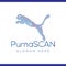 Puma Scan Technology Logo vector Element. Animal Technology Logo Template