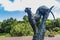 Puma sculpture in Kirstenbosch Botanical Garden, Cape Town