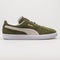 Puma Suede Classic olive green and white sneaker