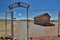 Pumapunku entrance gate. Tiwanaku archaeological site. Bolivia