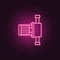 pumb icon. Elements of Manufacturing in neon style icons. Simple icon for websites, web design, mobile app, info graphics