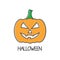 Pumkin halloween Jack-oâ€™-lantern icon