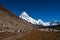Pumori Peak in Himalaya mountains