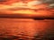 Pump boat on the sea in alona panglao bohol philippines when sunset in summer