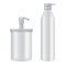 Pump bottle. Cosmetic dispenser packaging, soap