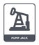 pump jack icon in trendy design style. pump jack icon isolated on white background. pump jack vector icon simple and modern flat