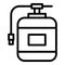 Pump tank icon outline vector. Water osmosis