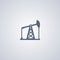 Pumping station , Extraction of oil , vector best flat icon