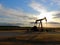 A pumpjack in the field, France