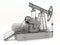 Pumpjack isolated