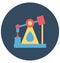 Pumpjack Isolated Color Vector icon that can be easily modified or edit