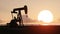 Pumpjack and sunset