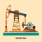 Pumpjack and Working Oil Pumps and Drilling Rig, Oil Pump, Petroleum Industry