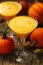 Pumpkin alcohol cocktail for fall and halloween parties