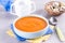 Pumpkin baby soup puree