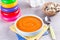 Pumpkin baby soup puree