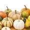 Pumpkin background. Autumn seasonal decoration