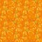 Pumpkin Background seamless pattern