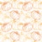 Pumpkin Background seamless pattern