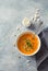 Pumpkin and carrots vegetarian soup