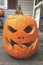 Pumpkin carved decoration for halloween