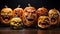 Pumpkin carving competition artistic pumpkins, glowing masterpieces, friendly competition, Halloween creativity1