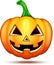 Pumpkin characters funny, funny, and crazy. Halloween cartoon emoticons
