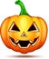 Pumpkin characters funny, funny, and crazy. Halloween cartoon emoticons