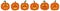 Pumpkin. Faces. Orange vegetable backlit. Vector collection with various grimaces. Set of illustrations. Cartoon style.