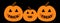 Pumpkin family. Happy Halloween. Mother Father Baby Trick or treat text. Funny creepy smiling face. Cute cartoon character. Greeti